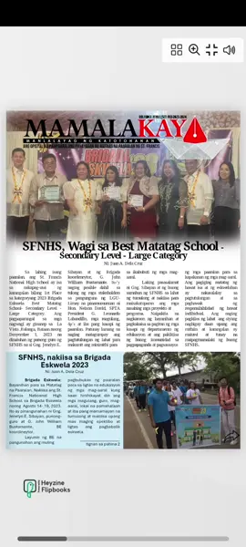 School Newspaper Sample Layout prep for the DSPC👌 #newspaper #dspc #journalist #layoutartist 