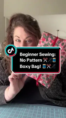 Here is a quick tutorial on how to make a very beginner friendly boxy bag! No pattern required! You can do this, I believe in you!  ##boxybag##beginnersewingproject##learntosew##zippers##sewingtutorial##sewingdiy