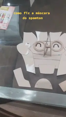 aqui como eu fiz a máscara do spamton #spamtoncosplay #deltarunespamton #deltarunecosplay #deltarunecosplay #deltarunechapter2 #deltarune #spamton 