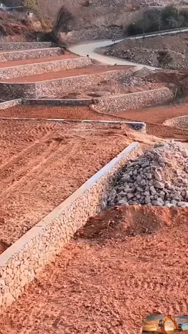 Máy xúc hỗ trợ làm ruộng bậc thang #xuhuong #excavator #operator_excavator #excavatrice 