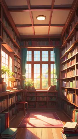 A quiet library bathed in soft sunlight, with shelves of books stretching to the ceiling and comfortable reading nooks scattered throughout . . . . . #fyp #foryou #anime #aiart #digitalpainting #illustration #illustrator #digitalillustration #midjourney #midjourneyart #stablediffusion #stablediffusionart #backgroundartist #animewallpaper #backgroundpainting #animedrawing #animebackground #digitaldraw #library  #quite #relaxing #relax #relaxingvideos 