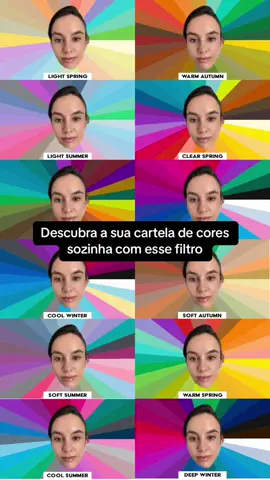 Descubra a sua cartela com esse filtro #carteladecores #paletadecores #coloracaopessoal #cores 