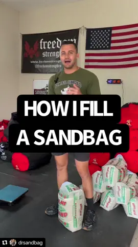 Here he shows you how to fill a sandbag and especially those heavier bags where it can get tricky.  #unconventionaltraining #oddobjecttraining #sandbagtraining #sandbagworkouts #trainwithsand #sandbag #strongman #liftheavyshit #sandbags #sandbagstrength #strongmantraining #strongmancompetition #strongmanmotivation #dadstrength #dadstrong 