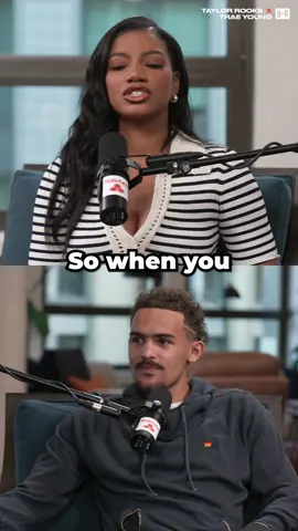 @TheTraeYoung responds to hearing his name in trade rumors 👀 @Taylor Rooks #NBA #basketball #traeyoung 