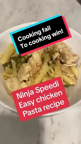 With a little improv, your next cooking disaster could turn into a cooking win! #EasyRecipes #ninjaspeedi #chickenpasta 