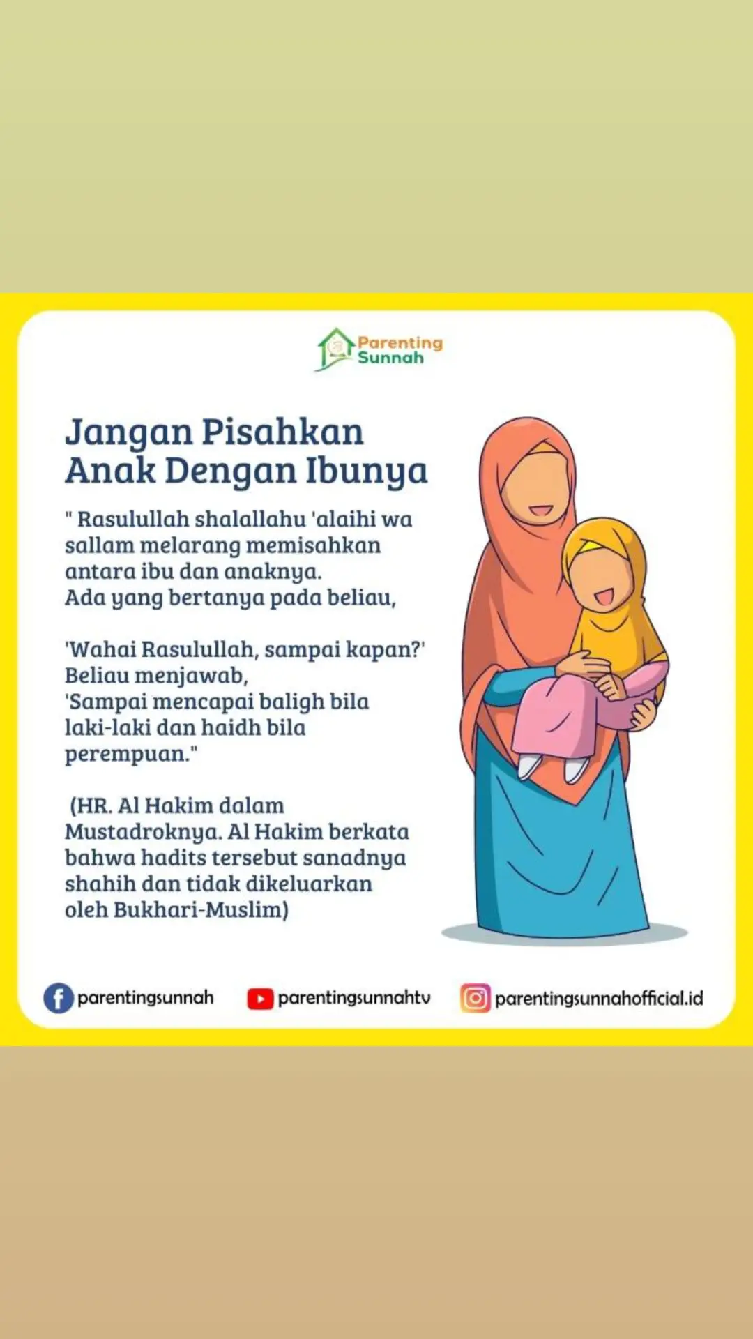 📎*Jangan Pisahkan Anak Dengan Ibunya* 