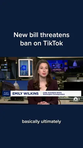Lawmakers introduced a bill in Congress that would require China’s ByteDance to divest TikTok in order to avoid a ban of the app in the U.S.
