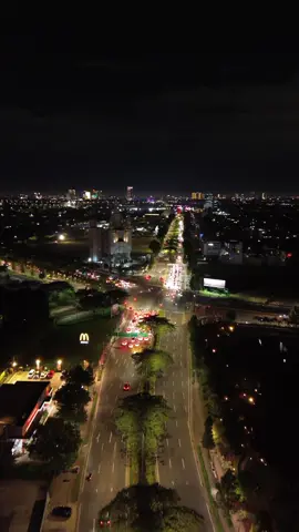 Malam malam keluyuran#jalan #fyp #drone #tangerang #bsd 