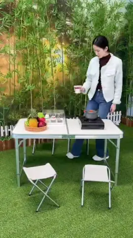 Goto [COD] Flipper Table Meja Makan Lipat Set Koper Camping Outdoor Portable #mejalipat #mejalipatcamping #mejalipatoutdoor #fypindonesia 