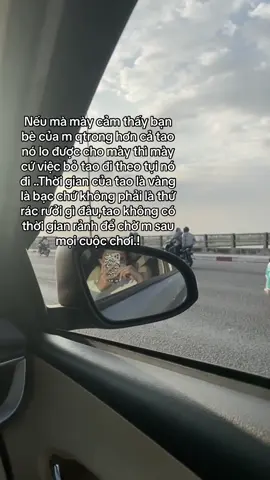 Nếu mà mày cảm thấy bạn bè của m qtrong hơn cả tao nó lo được cho mày thì mày cứ việc bỏ tao đi theo tụi nó đi ..Thời gian của tao là vàng là bạc chứ không phải là thứ rác rưởi gì đâu,tao không có thời gian rảnh để chờ m sau mọi cuộc chơi.!#xuhuongtiktok #xuhuong2023 