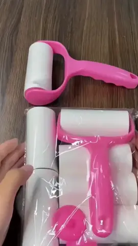 1handle+5rolls Petime Sticky Hair Roller Pet Fur Remover Reusable Clothes Dust Fur Cleanning Roller