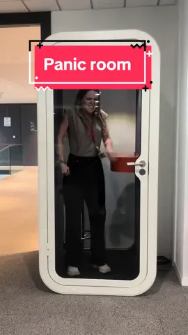 Just kidding it’s a quick sound check! 😌 #GroupeSEB #panicroom #corporatelife #office 