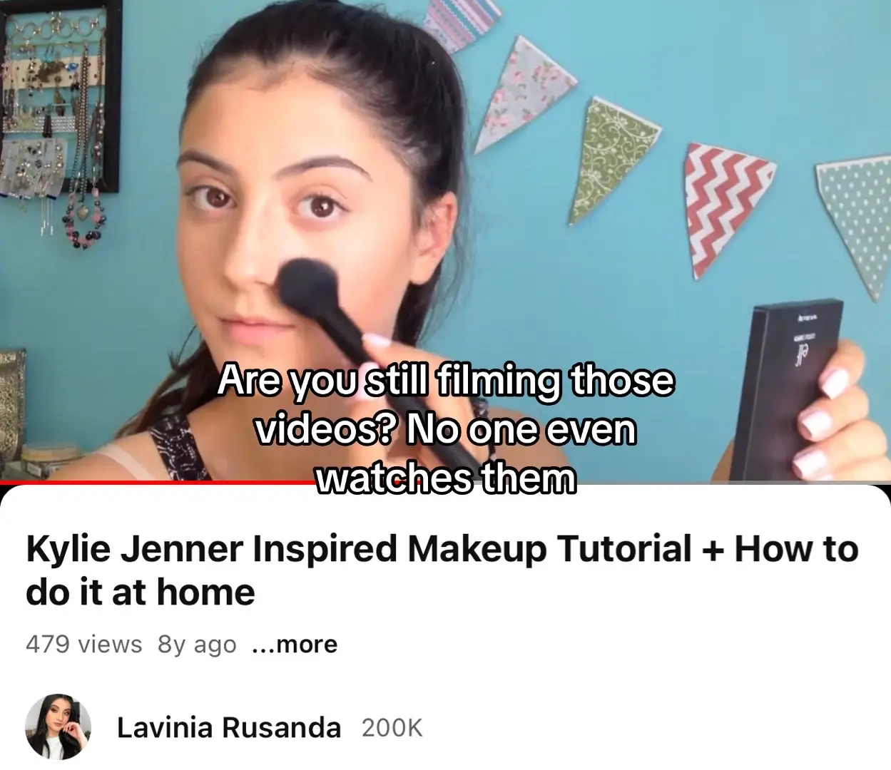 Never give up on your dreams and NEVER let others bring you down. The same people making fun of my videos when I was 13 are the same one congratulating me on my business today. 10 years later and all the hard work is so worth it. Always gotta be your own number one cheerleader 🥰❤️