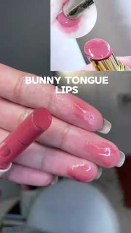 Bunny tongue lips 👄🐰🎀  @selfbeauty_us @selfbeauty  #bunnytonguelip #bunnytonguelipgloss #meltinglipbalm #vdaylipgloss #ValentinesDay 