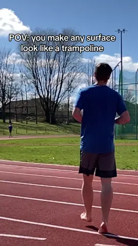 Insane tendon genetics basically #fyp #bouncy #jump #bounce #spring #humanpogostick