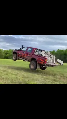The ultimate durability test pt. 2 #whistlindiesel #toyota #hilux #toyotahilux #durabilitytest #heavyload #cinderblock #durability #truck #trucktok #trucksoftiktok #hilux4x4 #hiluxownersclub #hiluxgang #toyota4x4 #toyotaclub #toyotagang #hauling #whistlingdiesel #jump #skidsteer #f350 #gooseneck #heavyhaul 