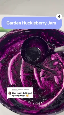 Replying to @Wayward Wench  This 3 ingredient Jam is so so good. Garden Huckleberries make the best jam!  Ingredients:  4 cups berries  1 cup honey or sugar of choice  1/3 cup Citrus Juice or enough to bring the pH down to 4.6 or below  #huckleberries #gardenhuckleberryjam #gardenhuckleberries #jamrecipe #honey 