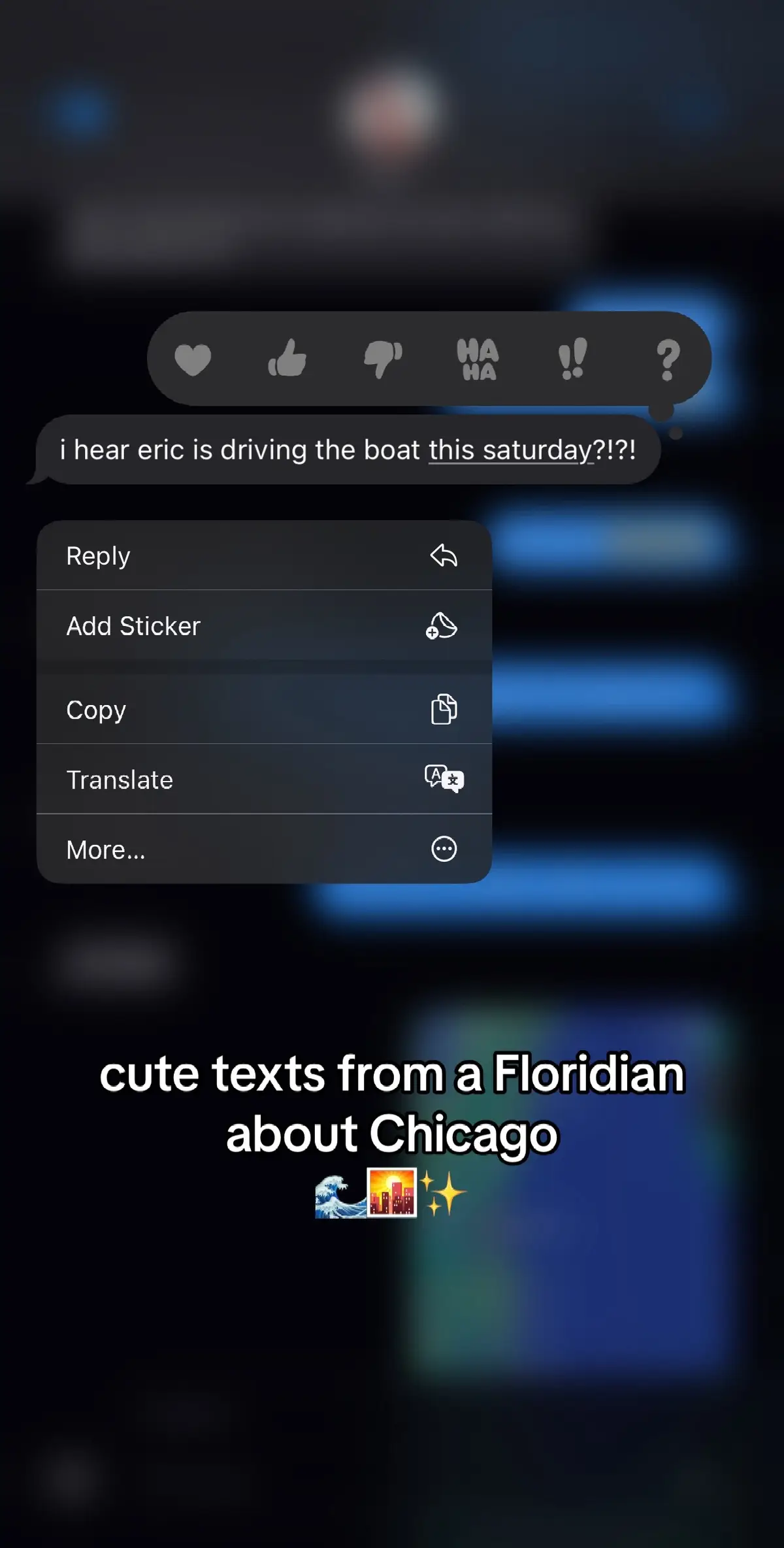 now this had me cackling—no shade to my Floridians tho!!!! #fyp #viral #humor #chicago #florida #xyz #funny #lake #boat  @lena 