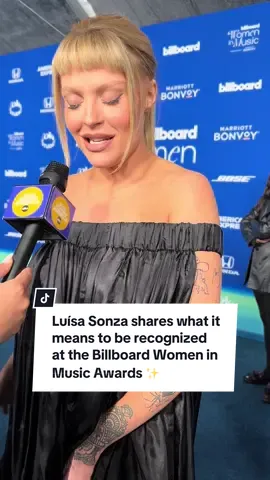 Luísa Sonza shares what it means to be recognized at the Billboard Women in Music Awards ✨The Brazilian artist is the recipient of the global force award 