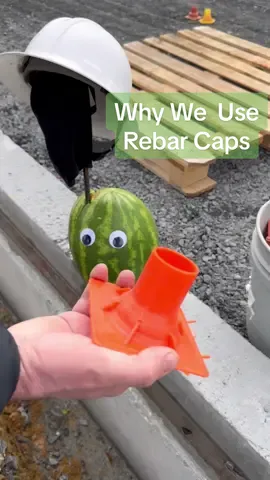 These simple and easy to use rebar caps help keep the jobsite safe #build #howto #construction #DIY #contractor