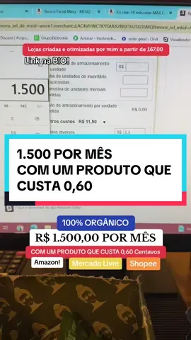 Se você esta perdido e nao sabe como fazer ! Por que nao contrata a criação da loja que voce recebe otimizada e configurada?! Link na minha bio! Lojas a partir de 167,00#lojaonline #mercadolivre #vendasonline #Shopee #amazon #foryourpage #marketplace #anuncioonline 