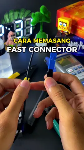 Cara memasang fast connector dengan mudah #ramadhanekstraseru #RamadhanEkstra #diskontiktokshop #fiberoptics #fiberoptic #internet #htb 