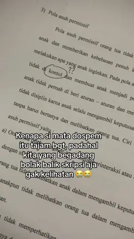 Pokoknya kalau udah di tangan dospem pasti ada aja salahnya🥹😭 #mahasiswaakhir #fyp #skripsi 