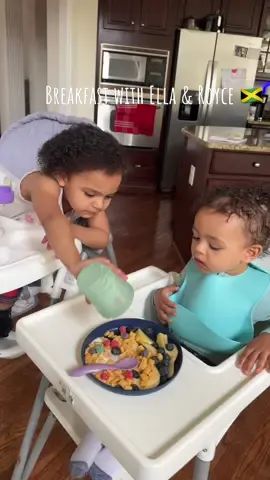 Lets have breakfast with Ella & baby Royce im also sharing how i get my toddlers that are picky to eat #jamaicantiktok #breakfast #Siblings #sahmlife #jamaicantiktoker🇯🇲🇯🇲 #toddlermeals #toddlerbreakfast #breakfastideas 