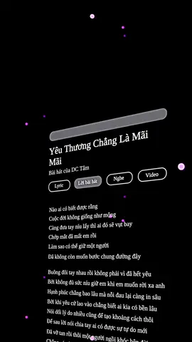 #lyric Yêu Thương Chẳng Là Mãi Mãi 