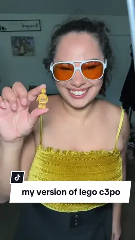 i think the sunglasses make the look tbh 🌟#lego #legostarwars #minifigurelego #starwarsminifigures #disneyadult #disneystarwars #starwarscosplay #disneybound #c3po #c3pocosplay #afol 