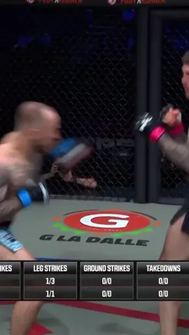 WHAT A SHOT! 🔥 Conor Hughes stops Anatolij Baal with a vicious right uppercut in the first round! 👀 #PFLParis #PFL #knockout #KO #fight #mma