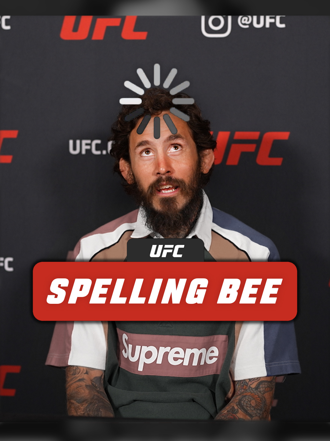 Put our fighters to the test for a UFC spelling bee 😂 #chitovera #gilbertburns #dustinpoirier #mayceebarber #UFC #spellingbee