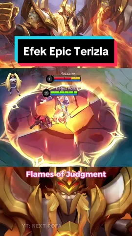 menyala abangkuh 🔥 Efek Skin Epic Terizla Flames of Judgment. Skin ini bertipe epic shop yang akan dirilis pada tanggal 17 april 2024 mendatang. Skin Terizla Epic seharga 899 diamond. Efeknya didominasi api. Efeknya cukup tebel. Mantap deh auto buy. Sc: YT Next Pofa Aceunyilteam #fyp #terizla #terizlatiktok #mobilelegends #epic #skin #baru #new #effect #exp #explane #fighter #adumekanik #mlbb #april #2024 #flames #api #menyalaabangkuh🔥 #foryoupage #fyppppppppppppppppppppppp #fypシ #foryou 