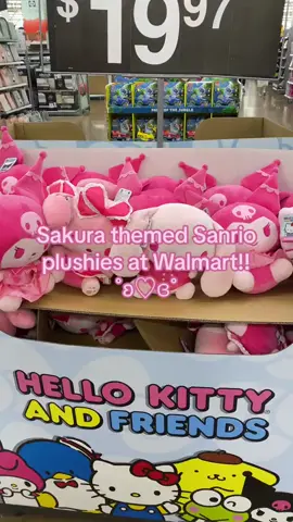 Finally found the whole collection of sakura themed hello kitty and friends plushies @Walmart !!! 😭💗 #hellokitty #sanrio #hellokittyandfriends #hellokittygirl #hellokittyatwalmart #hellokittyhuntingbyairi #hellokittyhunting #hellokittytiktok #cinamoroll #kuromi #kuromiandmymelody #sanriotiktok #sanrioplush #walmart #sanriohaul #fyp 