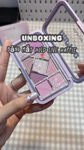 Bảng phấn mắt Hold Live 9 ô tone hồng tím siêu thơ 💕 #phấnmắt #holdlive #review #fpyシ #embehan04 