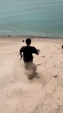This man is on the verge of making a grave mistake #fyp #michigan #dunes #sleepingbeardunes 