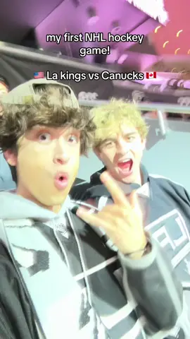 Hockey games are INCREDIBLY more fun to see than anything else! At the La kings vs Vancouver Canucks 🏒 #foryou #fyp #4u @Imtyre 