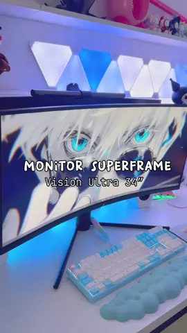 Olha o que chegou por aqui! Um monitorzão gigante desses da @Terabyte , em breve um video dedicado a ele, e as suas funções!  #superframe #monitorgamer #monitor34polegadas #monitorultrawide #monitorcurvo #setupgamer #serupgamerbr #setupglowup #deskupgrade #monitoraesthetics #gojosetup 