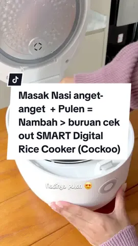 DIGITAL RICE COOKER CR-0675F (New Product) Fitur : 1. Sesuaikan 3 Jenis Tekstur Dan Cita Rasa Nasi: Sticky / Soft / Savory. 2. Smart Algorithm Dengan 8 Pilihan Menu Memasak (White Rice / Quick / Multi Grain / GABA Rice / Scorched Rice / Multi Cook / Porridge / Baby Food). 3. Inner Pot Dengan Lapisan Fluoro Carbon Non-Sticky Coating (Bebas PFOA). 4. Perangkat Katup Uap Yang Aman (Reverse Soft Steam Cap). 5. Teknologi Pemanasan 3 Dimensi. 6. Teknologi Insulasi Untuk Membuat Nasi Hangat Lebih Lama. 7. Teknologi Karet Gasket Premium. 8. Navigasi Panel Sentuh Dengan Tampilan LED. 9. Pengaturan Waktu, Suhu Dan Fitur Auto Clean. 10. 4 Sistem Keamanan. #dapurminimalis #dapur #dapurmungil #dapurmungilku #masaksimpel #kitchen #dapurku #ａｅｓｔｈｅｔｉｃ #kitchendesign #homeinspo #ngedekorumah #cuckoo #kitchendecor #kitchenset #masakansimple #review #masakansederhana #homecooking #cuckooricecooker #unboxing #kitcheninspiration #aesthetic #dapurcantik #decor #fyp #reels #masak #ricecooker #fypシ゚viral #fyppppppppppppppppppppppp 