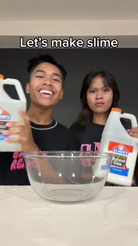 Who else made this as a kid? 🥹 #makingslime #slimemaking #slimeasmr #siblingduo #comedytrending 