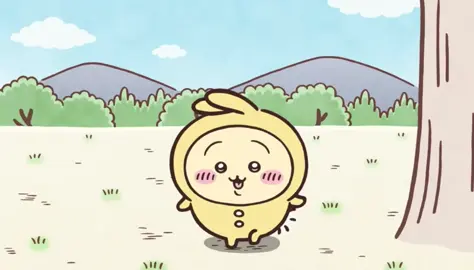う！うなな！うな！脳に残るヤハッ！！ #ちいかわ　#ちいかわうさぎ 