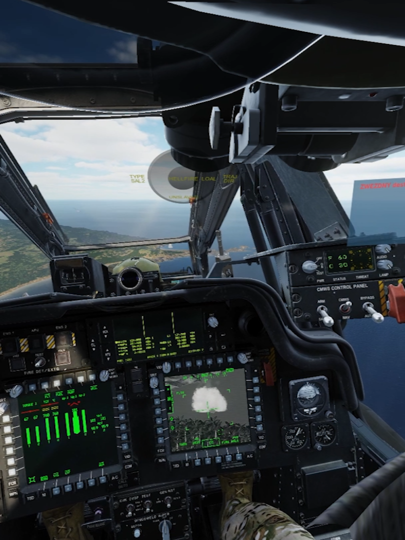 The Apache VR model is very good! #dcs #dcsworld #dcsworldvideos #pimax #pimaxvr #flightsim #flightsimulator #ah64d #ah64dapache #nvidia #pcgame #pcgaming #flight #gunship