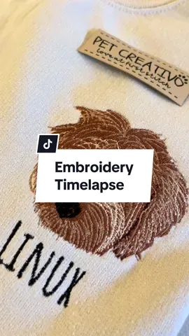 You asked for a timelapse, so here you go! ♥️🐾 #customdogsweatshirt #custompetportraits #dogembroidery #petlosssupport #petloss #petkeepsake #dogkeepsake #dogmom #dogsoftiktok 