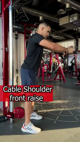 Cable shoulder front raise  #shoulderworkout #shoulderday #gymworkout #gym #Fitness #cableworkout #bodybuilding #bodybuilder #onlinecoaching #coaching #coach #goldsgym 