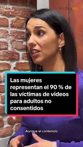 Los videos para adultos sintéticos son contenido s3xual generado con inteligencia artificial a partir de fotografías reales de personas cuya imagen, en muchas ocasiones, se usa sin su consentimiento. Las mujeres representan el 90 % de las víctimas de estos videos para adultos no consentidos, según la ONU. #8MarzoRTVE #8M2024 #8M #delitos #ia #deepfake #noticias #noticiasespaña #verificartve