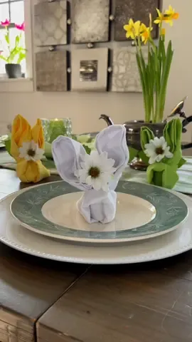 Bunny Napkins #easter #homedecor #howto 