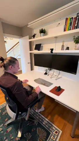 Compatto Rotating Office Murphy Bed with Desk by @expandfurniture  👇Comment below for a link to this product or checkout our website in bio! #expandfurniture #moderndesign #smallspaceliving #murphybed #homeimprovementideas 