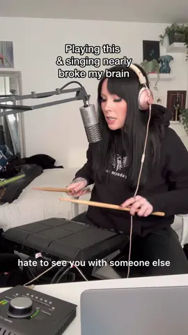 Playing an spd is way harder than finger drumming istg😭 do i even suit the actual drum sticks 😭 💘🫶