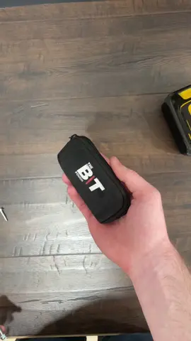 Stop choking on screws and losing bits. Get more done with the bit pouch! Comes in large Medium(in the video) and small to accommodate any size battery or tool.#toolsofthetrade #DIY #election #construction #thebitpouch 