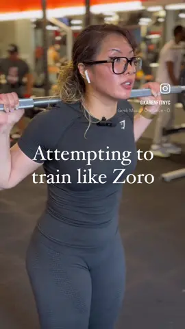 LMAO I had so much fun doing this. Actually, One Piece was and is still one of my favorite anime's growing up! If you're wondering who are my favorite characters in one piece.. omg I would have to say Zoro and Robin If you want a part 2 of this, show some love by liking, commenting, and sharing!!! #zoro #zorotraining #onepiece #anime #weeaboo #gymhumor #gymtraining #fitgirl #Fitness 